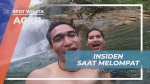 Menghadapi Insiden Lucu Saat Melompat dari Batu di Air Terjun Suhom Lhoong, Aceh  
