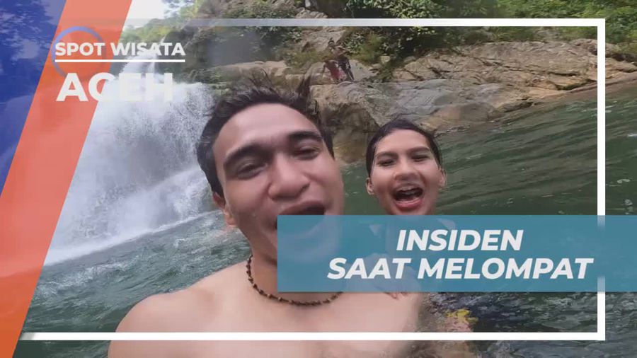 Menghadapi Insiden Lucu Saat Melompat dari Batu di Air Terjun Suhom Lhoong, Aceh  
