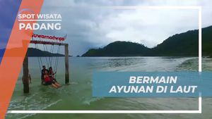 Menikmati Keceriaan Bermain Ayunan Laut bersama Selebriti di Padang  