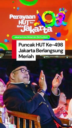 Video Rano Karno Bersyukur HUT Jakarta Meriah: Warga Bahagia Malam Ini