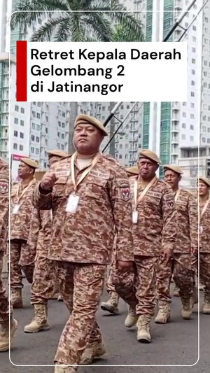 Video Puluhan Kepala Daerah Ikut Retret Gelombang 2, Satu Absen
