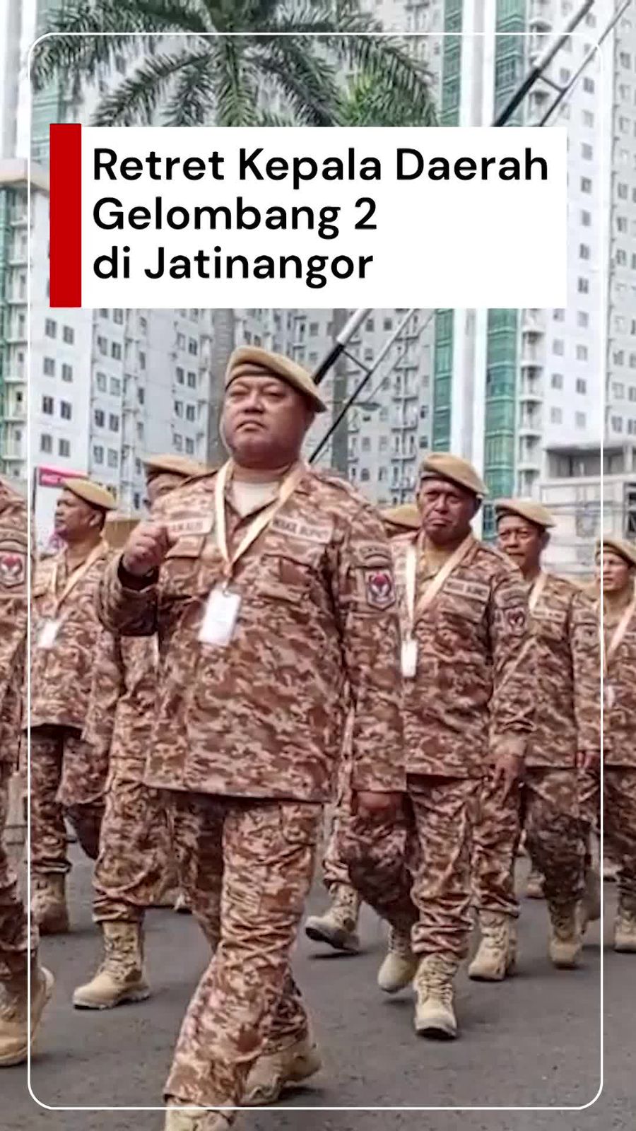 Video Puluhan Kepala Daerah Ikut Retret Gelombang 2, Satu Absen