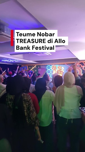 Video: Momen Teume Nobar TREASURE di Area Outdoor Allo Bank Festival 2025