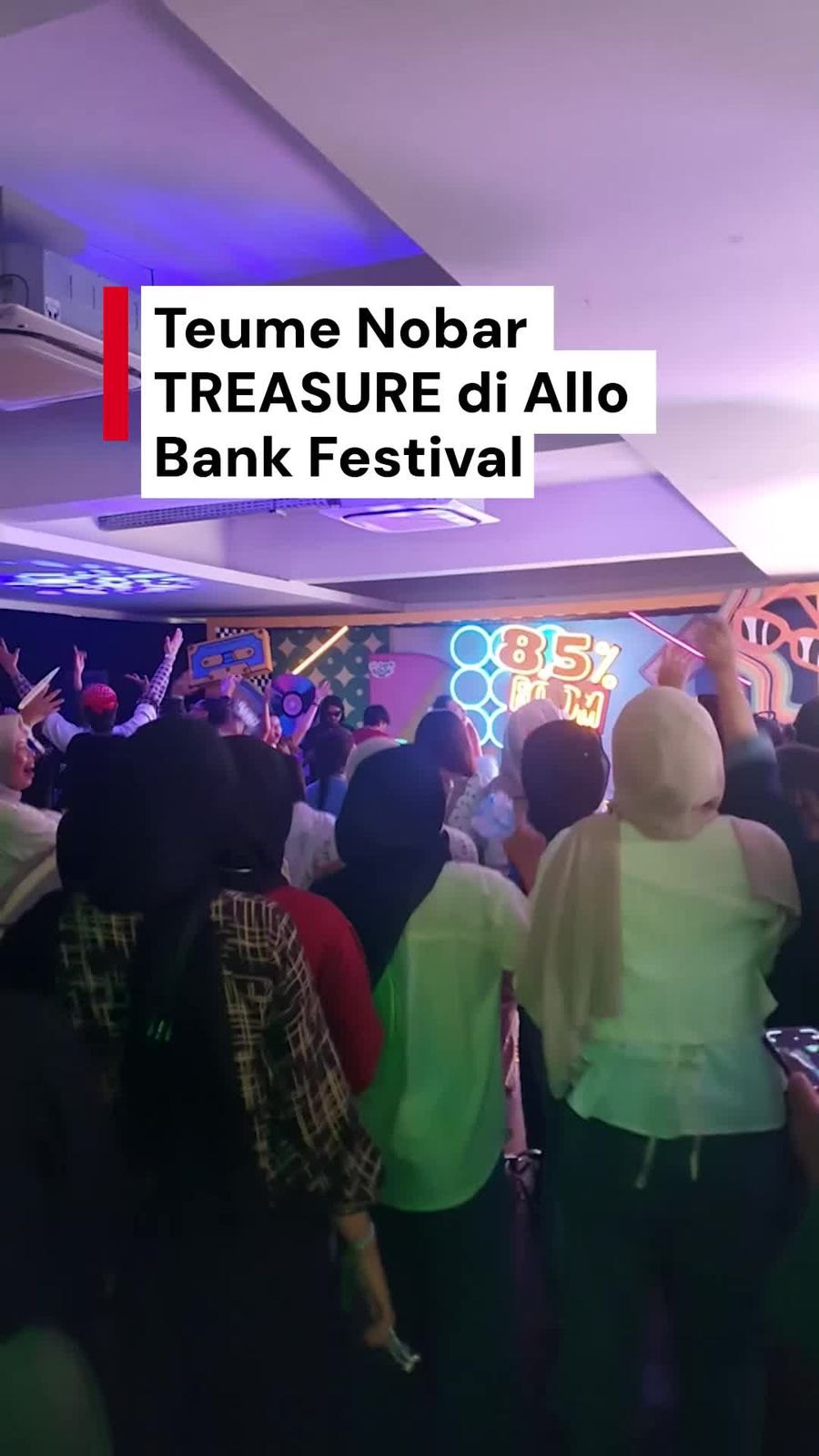 Video: Momen Teume Nobar TREASURE di Area Outdoor Allo Bank Festival 2025