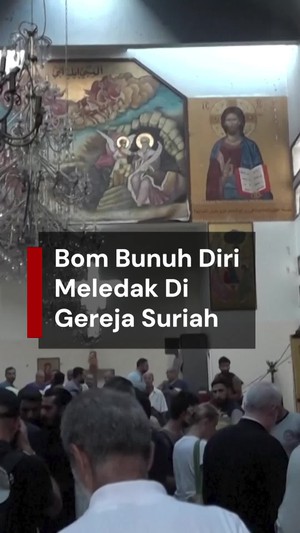 Video: Bom Bunuh Diri ISIS Meledak di Gereja Suriah, 20 Orang Tewas