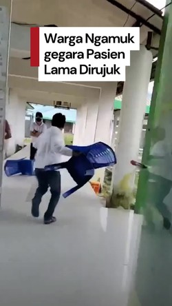 Video Warga Ngamuk di RSUD Muna Barat: Perawat Dikejar-Kursi Dilempar