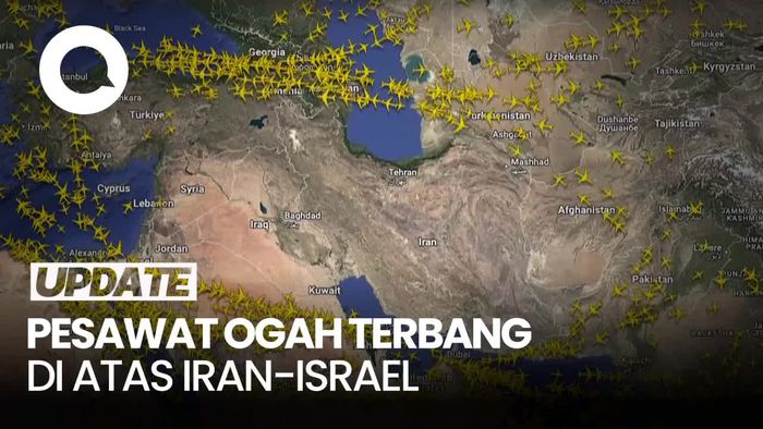 Video: Momen Pesawat-pesawat Hindari Ruang Udara Timur Tengah