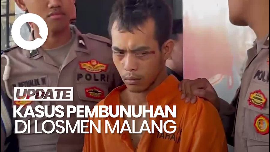 Video: Tampang Pembunuh Wanita di Losmen Kota Malang