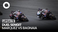 Video Duel Seru Marquez Vs Bagnaia di Awal Balapan MotoGP Italia