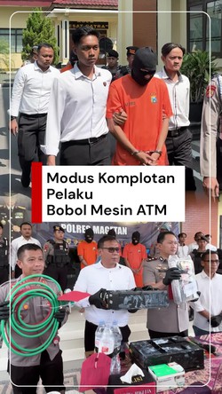 Video: Begini Modus Komplotan Pelaku Bobol ATM Minimarket Pakai Mesin Las