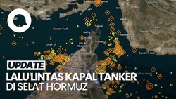Video: Radar Lalu Lintas Kapal-kapal Tanker di Selat Hormuz