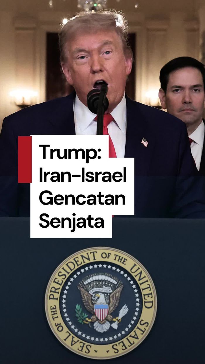Video Trump Klaim Iran-Israel Sepakat Gencatan Senjata