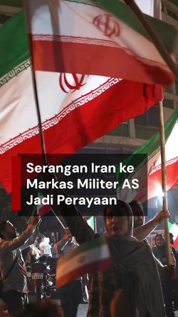 Video: Warga Iran Rayakan Serangan ke Pangkalan Militer AS di Qatar