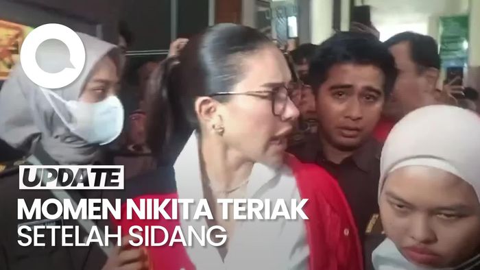 Video Teriakan Nikita Mirzani ke Petugas Kejaksaan Setelah Sidang