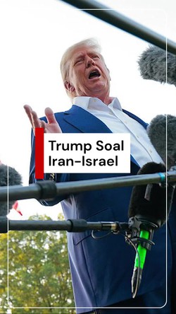Video: Trump Ibaratkan Iran-Israel bak Anak-anak yang Berkelahi di Halaman