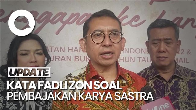 Video: Respons Menbud Fadli Zon soal Pembajakan Karya Sastra