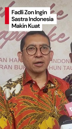 Video: Langkah Menbud Fadli Zon Perkuat Karya Sastra Indonesia 