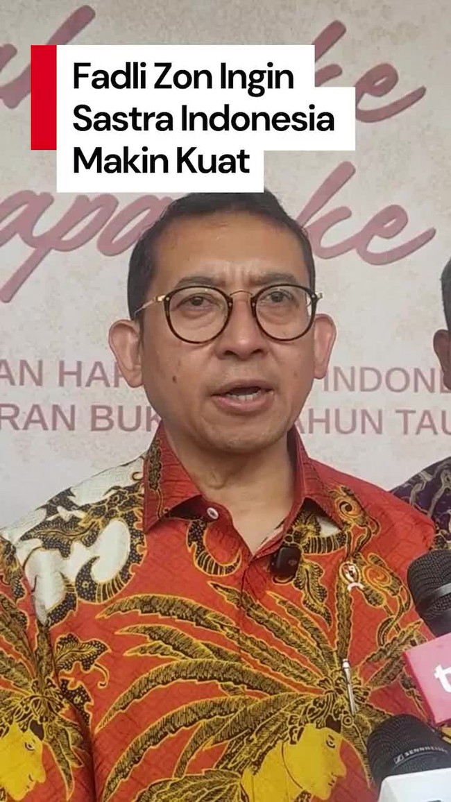 Video: Langkah Menbud Fadli Zon Perkuat Karya Sastra Indonesia 