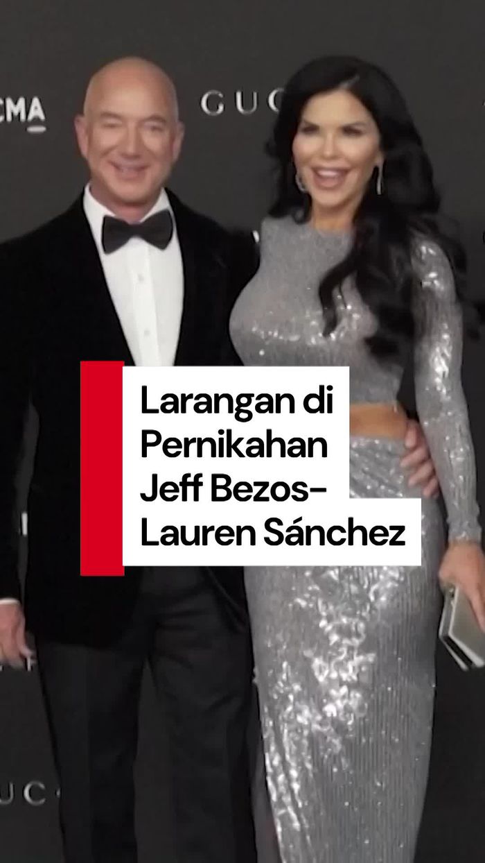Video: Jeff Bezos dan Lauren Sánchez Larang Tamu Kasih Kado Pernikahan