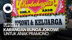 Video: Karangan Bunga dari Jokowi-Jaksa Agung di Pernikahan Anak Pramono