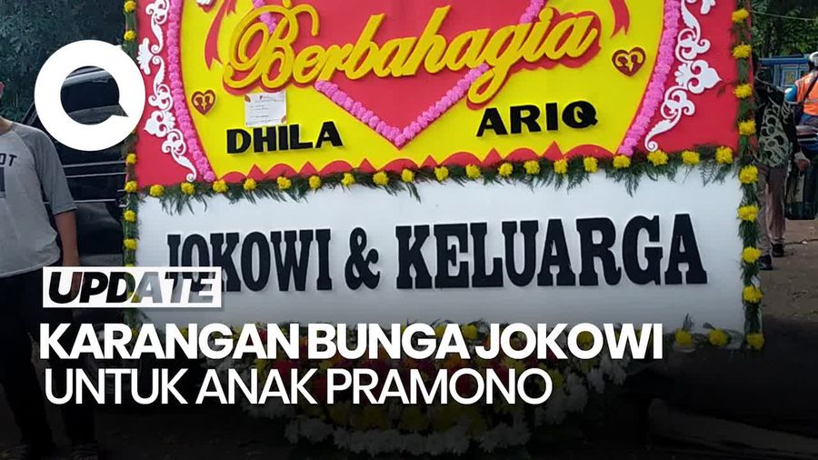 Video: Karangan Bunga dari Jokowi-Jaksa Agung di Pernikahan Anak Pramono