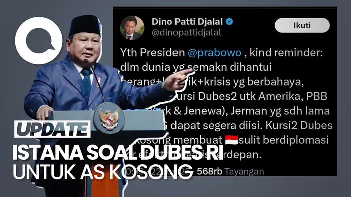 Video Dubes RI untuk AS Kosong, Istana: Hanya soal Waktu