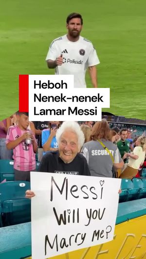Video: Messi Dilamar Nenek-nenek di Piala Dunia Antarklub 