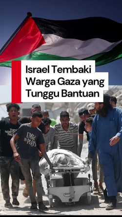 Video: Keji! Israel Tembaki Warga Gaza yang Tunggu Bantuan, 37 Tewas