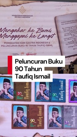 Video Fadli Zon Luncurkan Buku Peringatan 90 Tahun Taufiq Ismail