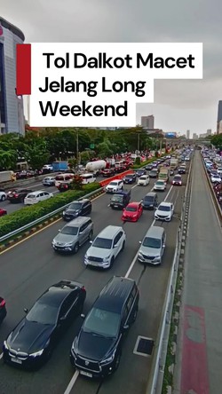 Video: Tol Dalam Kota Macet Sore Ini Jelang Long Weekend