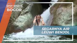 Merasakan Segarnya Air Terjun Kecil di Leuwi Benjol Bogor  