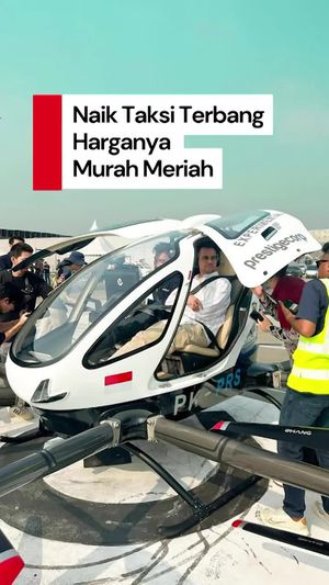Video: Taksi Terbang Bakal Mengudara di Indonesia, Segini Biaya Sewanya