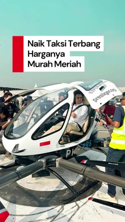 Video: Taksi Terbang Bakal Mengudara di Indonesia, Segini Biaya Sewanya