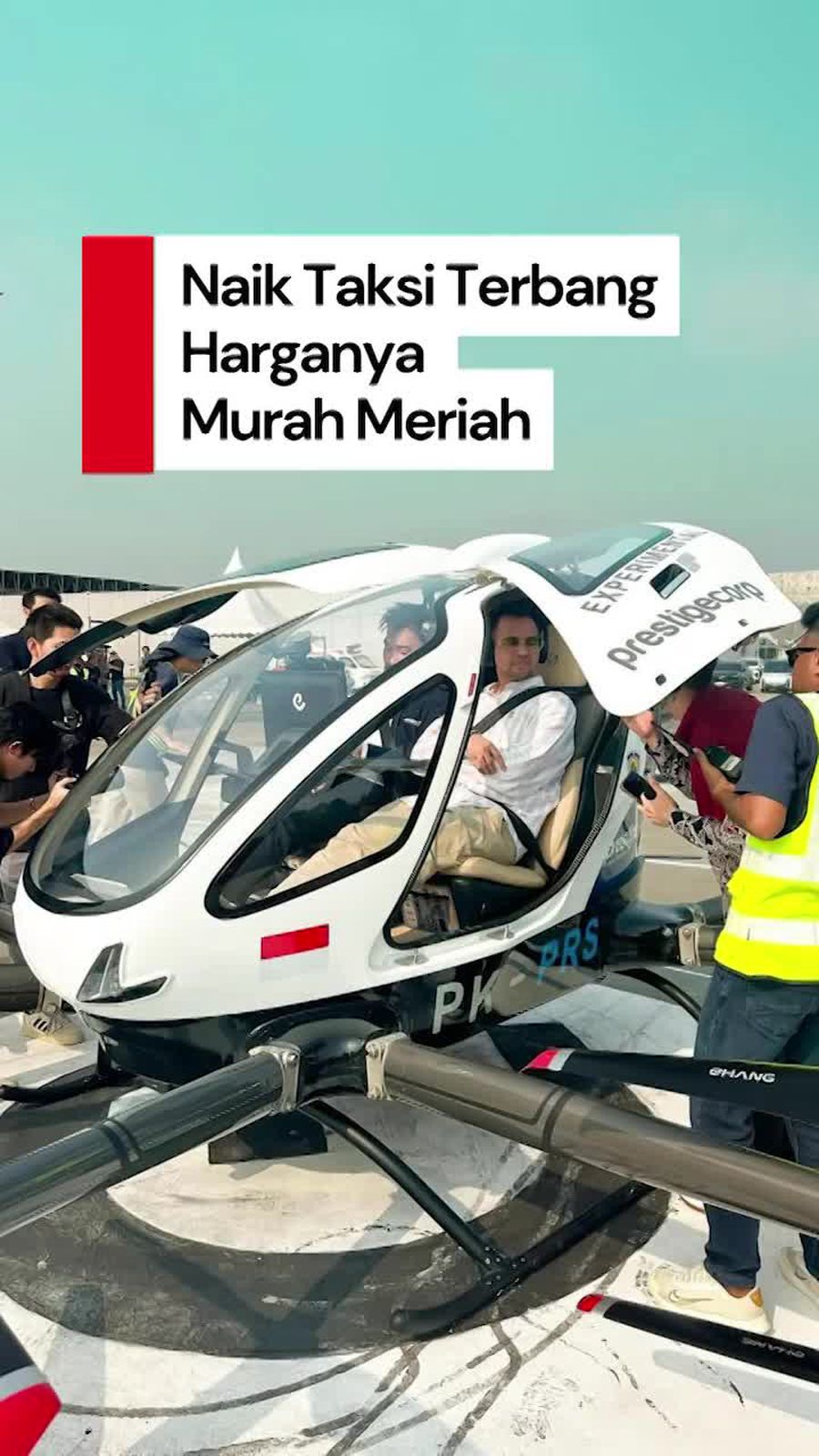 Video: Taksi Terbang Bakal Mengudara di Indonesia, Segini Biaya Sewanya