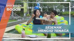 Mengisi Tenaga dengan Menikmati Hidangan Lezat di Atas Floaties di Bogor  