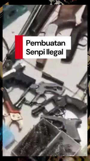 Video: Detik-detik Polisi Gerebek Home Industri Senpi Ilegal di Lampung 