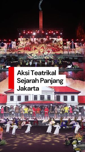 Video: Menyaksikan Aksi Teatrikal Sejarah di Panggung HUT Ke-498 Jakarta