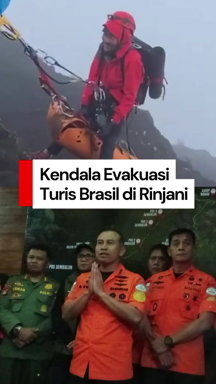  Video Basarnas Beberkan Upaya-Kendala Evakuasi Turis Brasil di Rinjani
