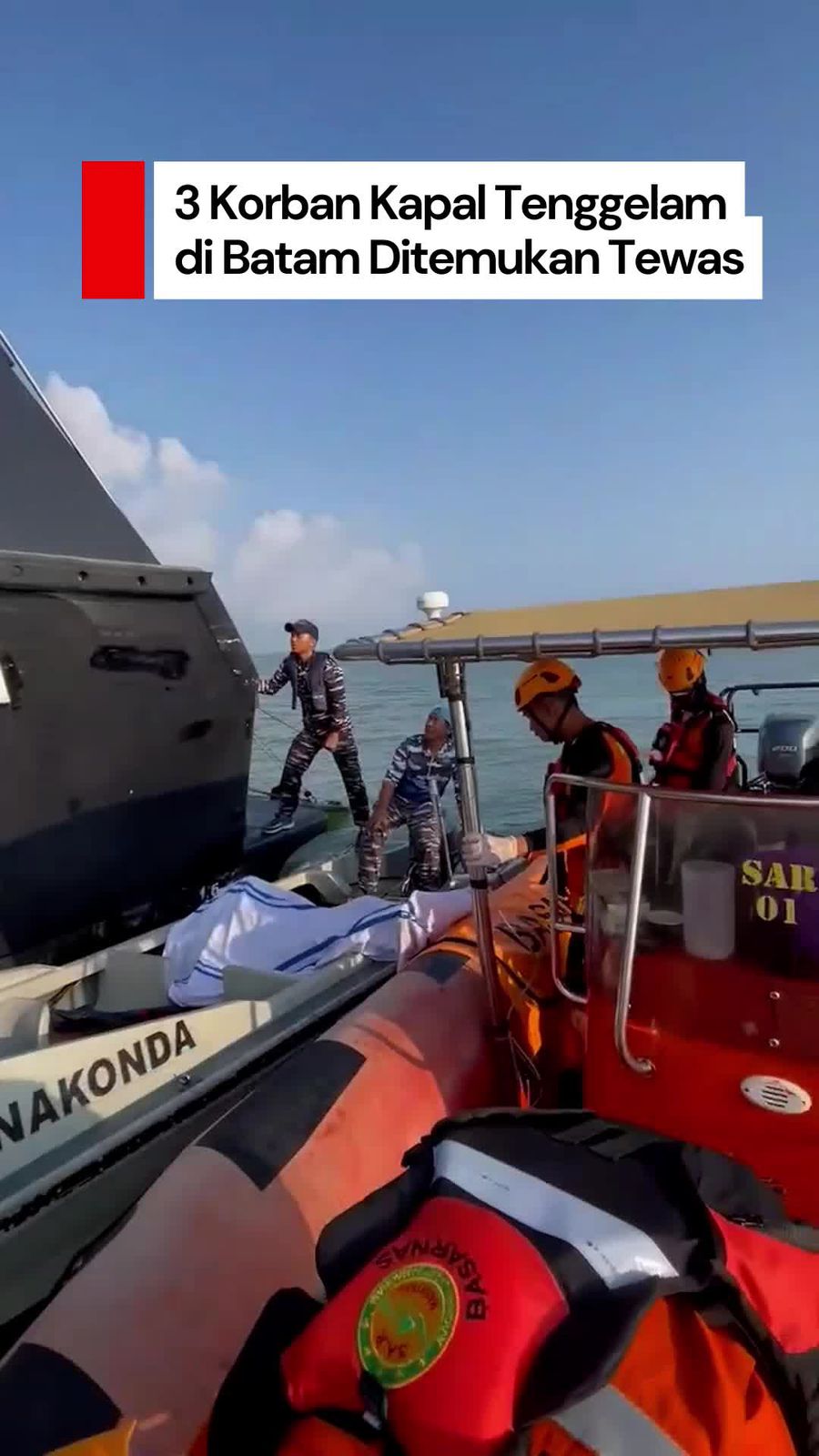 Video: 3 Korban Kapal Tenggelam di Selat Nenek Batam Ditemukan Tewas