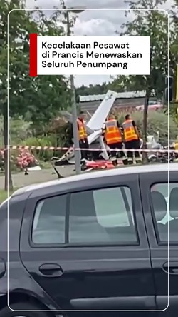 Video: Pesawat Cessna 172 Jatuh di Chartres Prancis, Semua Penumpang Tewas