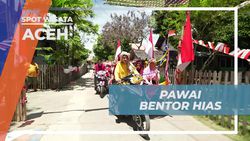 Menikmati Pawai Bentor Hias dalam Merayakan Kemerdekaan di Gampong Nusa Aceh  