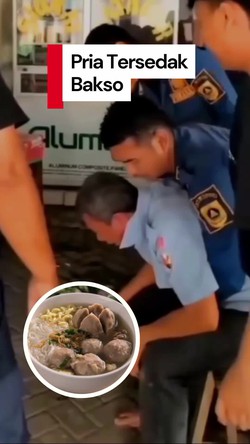 Video:  Momen Damkar Bantu Pria di Bogor Tersedak saat Makan Bakso