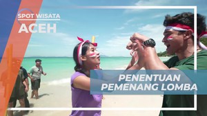 Menentukan Pemenang Lomba Estafet Bambu dalam Perayaan Kemerdekaan di Aceh  