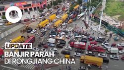 Video: Kepanikan Warga Rongjiang China saat Banjir Besar Melanda