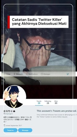 Video: Catatan Sadis Twitter Killer, Pembunuh Berantai 9 Orang di Jepang