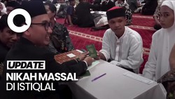 Video: Momen 100 Pasangan Pengantin Nikah Massal di Masjid Istiqlal