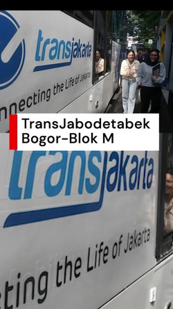 Video: Catat! Titik Naik TransJabodetabek Bogor-Blok M Pindah ke Botani 