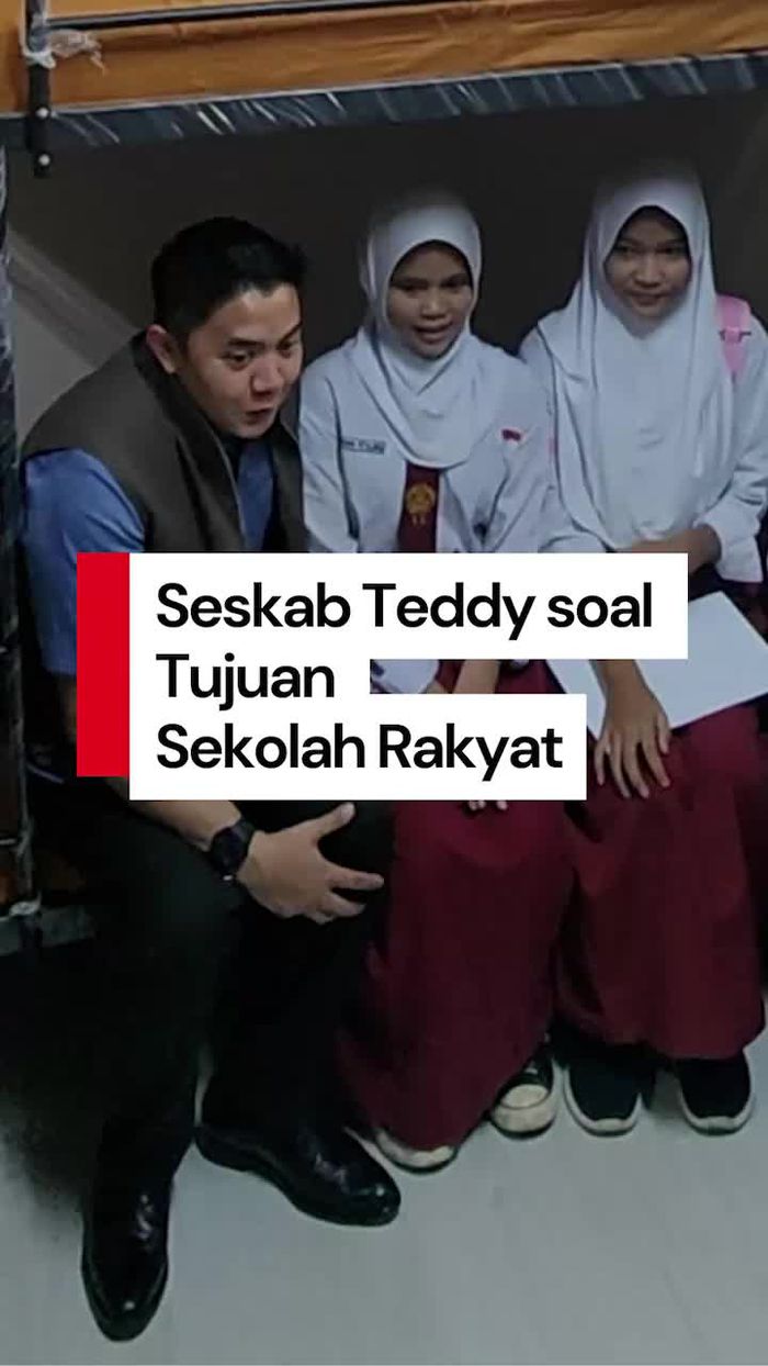 Video Seskab Teddy Bicara Tujuan Sekolah Rakyat: Anak-anak Lebih Sejahtera