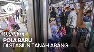Video: Intip Pola Baru Naik-Turun Penumpang di Stasiun Tanah Abang