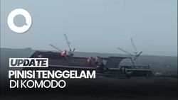 Video: Pinisi Tenggelam di TN Komodo, Angkut 8 Turis Asing